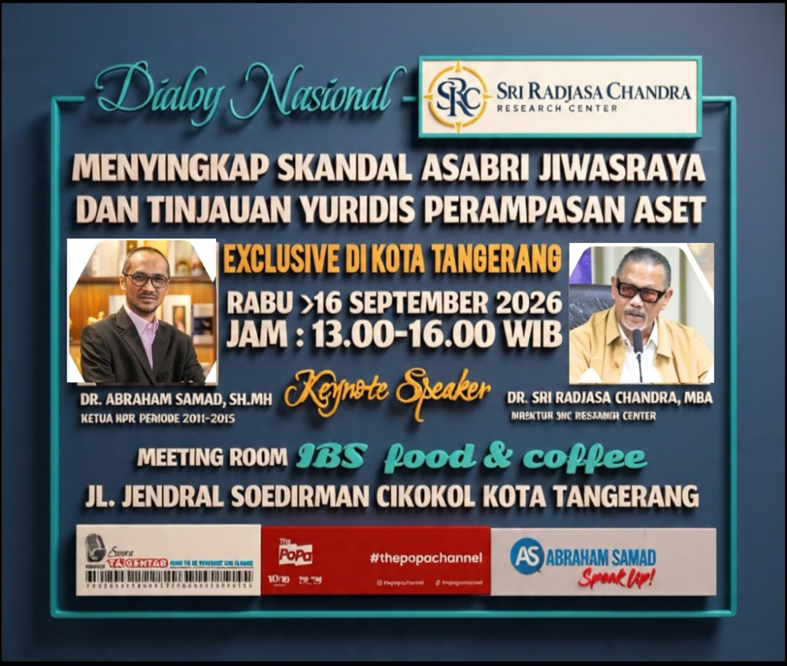 Dialog Nasional: Menyingkap Skandal Asabri Jiwasraya dan Tinjauan Yuridis Perampasan Aset